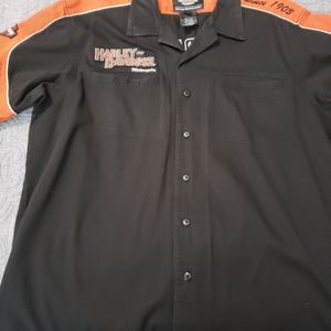 Mens Harley-davidson button down shirt XL